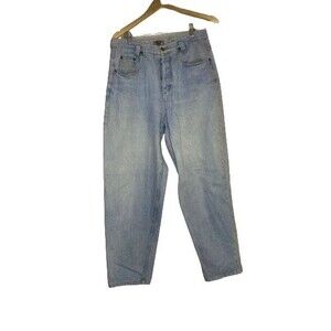Vintage Limited Jeans Womens 14 Blue Straight Leg Flat Front Denim